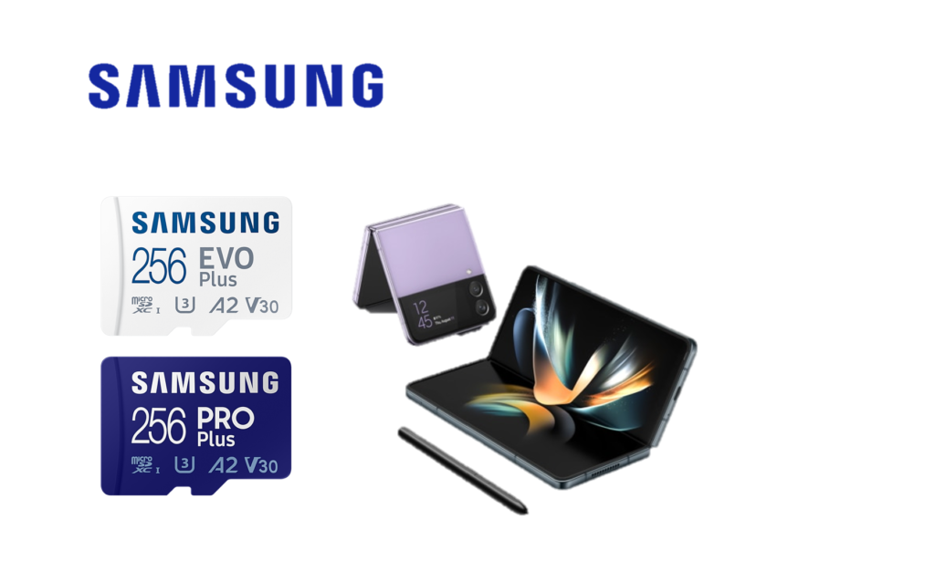 Wees goed voorbereid met een geheugenkaart van Samsung.